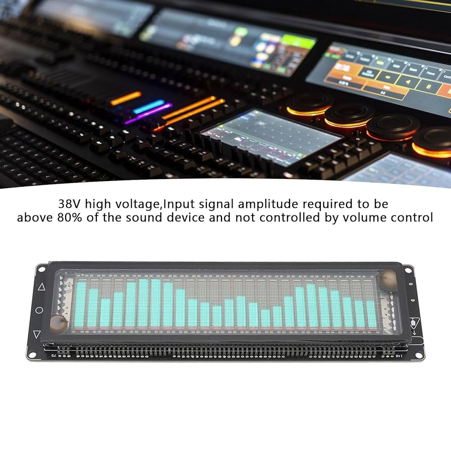 自作エフェクター Spectrum Sound Visualizer 3 Amazon.com: Pro Audio Spectrum Analyzer, VFD Display Music